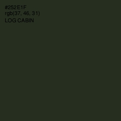 #252E1F - Log Cabin Color Image